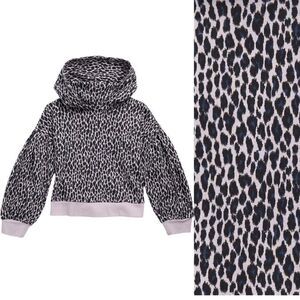 NWT Nordstrom Kids Bubble Sleeve Leopard Hoodie